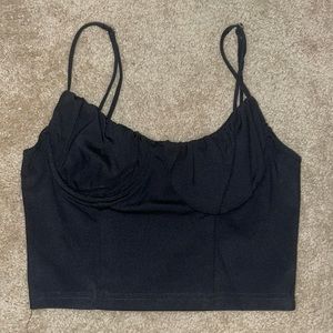 Black crop top